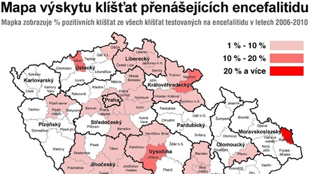  Mapa vychází z údaj soukromé laboratoe, která vyetí ron zhruba 800 klíat