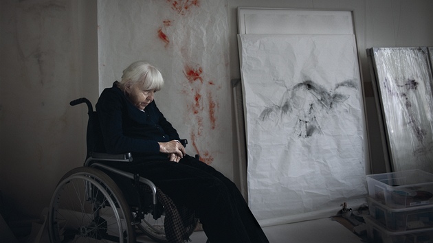Výtvarnice Adriena imotová (z výstavy portrét fotografa Pavla Brunclíka v Museu Kampa)