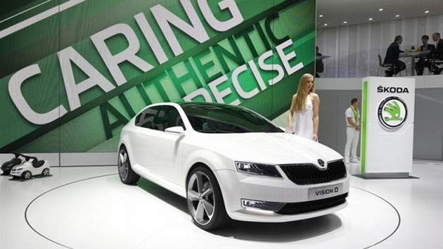�koda Vision D byla poprvé p�edstavena na �enevském autosalónu.