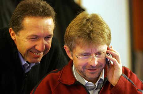 Jihlavskou radnici povede trojkoalice ODS, SSD a lidovc v ele s obanským demokrate Jaroslavem Vymazalem (na snímku vlevo).