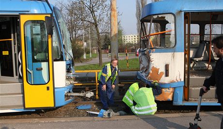 Srka tramvaj v Ostrav.