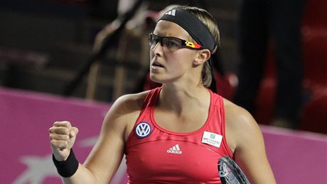 Belgick tenistka Kirsten Flipkensov nastoupila do posledn dvouhry s clem vyrovnat duel na 2:2.