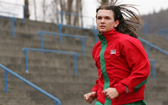 Marek Ptáček (15 let, žákovská kategorie) z atletického oddílu AC START Karlovy Vary.