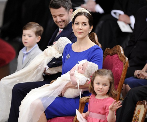 Dánská princezna Mary s rodinou