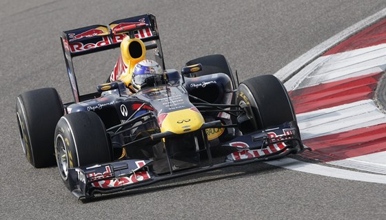 Sebastian Vettel s vozem Red Bull.