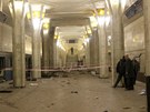 Výbuch ve stanici minského metra nedaleko sídla prezidenta Lukaenka. (11. dubna 2011)