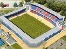 Studie zmodernizovaného stadionu ve truncových sadech v Plzni