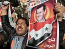 Stoupenci syrského prezidenta Baára Asada (15. dubna 2011)