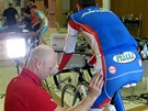 Nastavení posedu na kole v BG FIT laboratoi pro závodníky