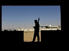Libyjský rebel na strái (12.dubna 2011)