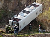 Nehoda autobusu na praskm Zlin. (18. dubna 2011)