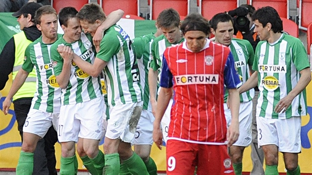 Radost hrá�� Bohemians. Vep�edu se belhá  zklamaný Josef Hamouz z Brna