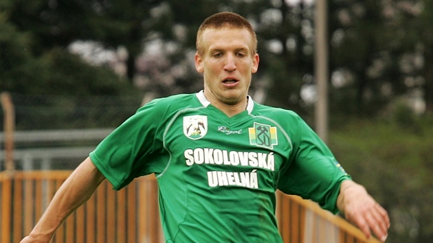 Sokolovský fotbalista Martin �indelá� 