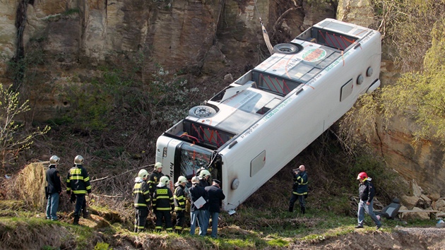 Nehoda autobusu na praském Zliín. (18. dubna 2011)