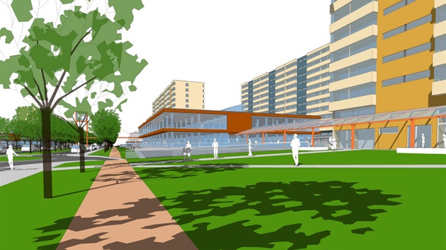 Vizualizace zm�n Bene�ovy t�ídy v Hradci Králové.