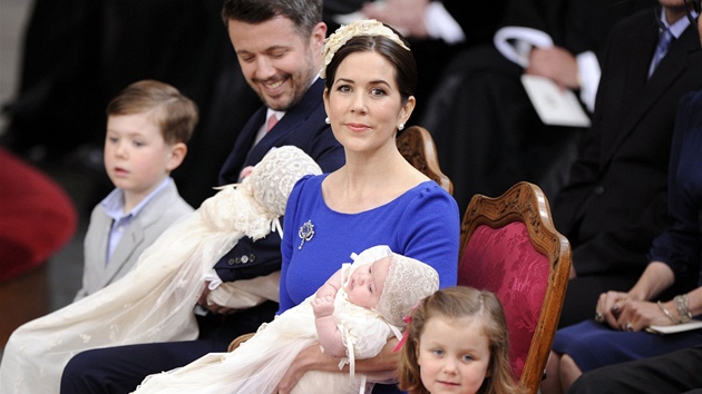 Dánská princezna Mary s rodinou