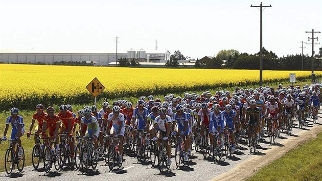 Balík jezdc pi závod jednotlivc na mistrovství svta v cyklistice v Austrálii.
