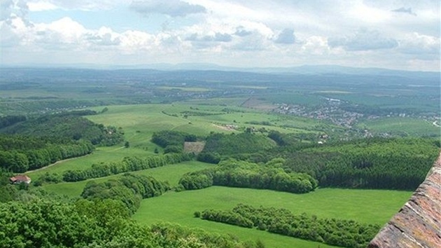 Pohled z hradu Buchlov
