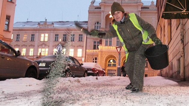 Chodníky byly v Praze asto tko schdné.