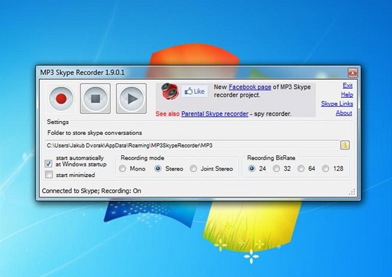 MP3 Skype Recorder 1.9