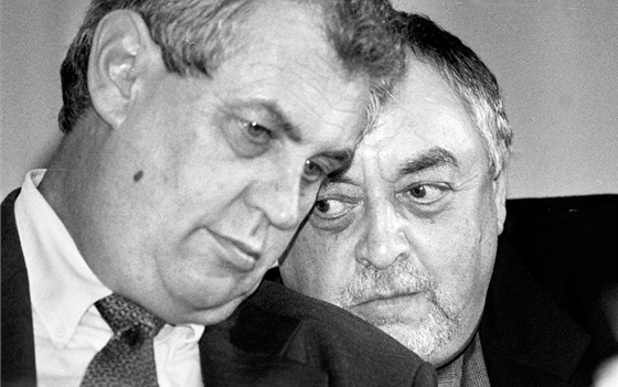 Milo Zeman a Egon Lánský (9. dubna 1999)