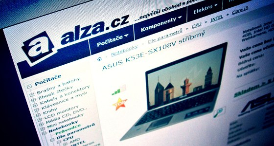 Internetový obchod s elektronikou Alza.cz (ilustrační snímek)