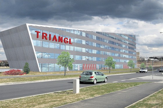 Vizualizace budovy Triangl.