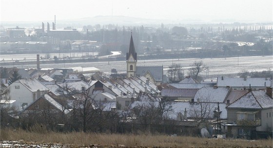 Pohled na ást Drovic, které se v roce 2006 odtrhly od Prostjova.
