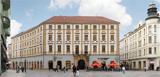 Vizualizace plánované podoby rekonstruovaného barokního Salmova paláce, který stojí na olomouckém Horním náměstí.