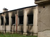 Požár kulturního domu v Boháňce u Hořic. (27. dubna 2011)