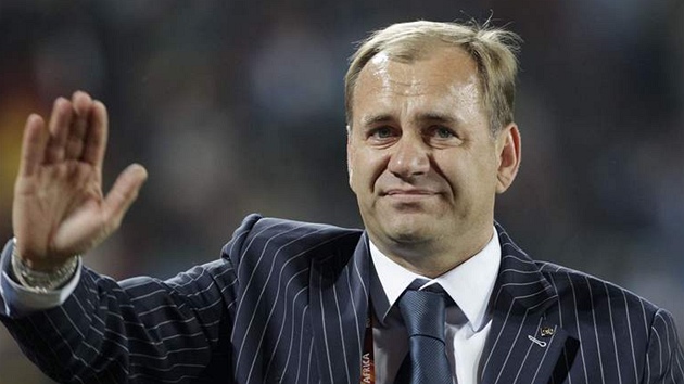 Trenér slovenských fotbalist� Vladimir Weiss po duelu s Itálií