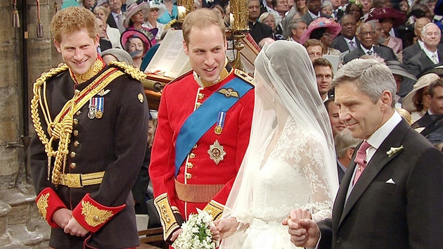 Krlovsk svatba Kate Middletonov a prince Williama ve Westminsterskm...