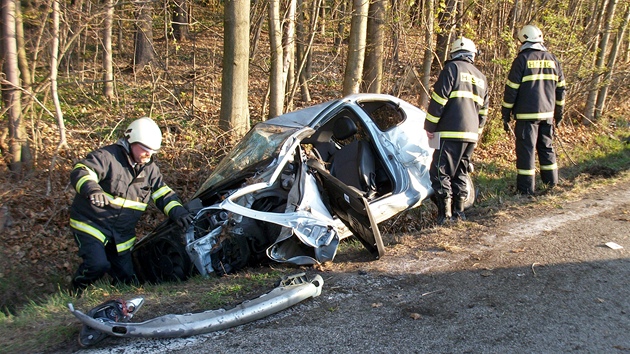 Dopravní nehoda u Dolního T�ebonína. 