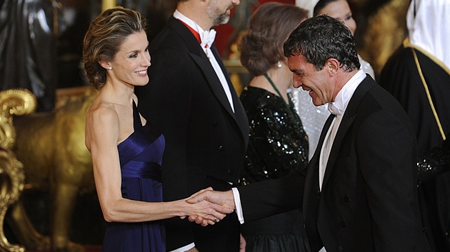 �pan�lská princezna Letizia a herec Antonio Banderas