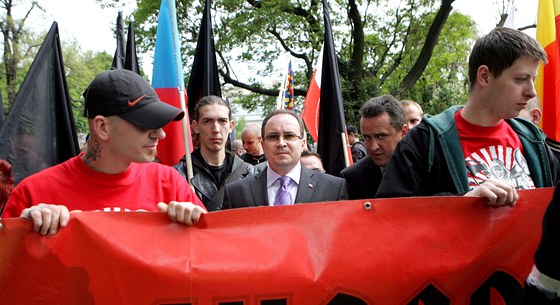 Brnem o víkendu projde pochod píznivc krajní pravice. Demonstraci svolala Dlnická mláde, enit bude i pedseda DSSS Tomá (ilustraní snímek)