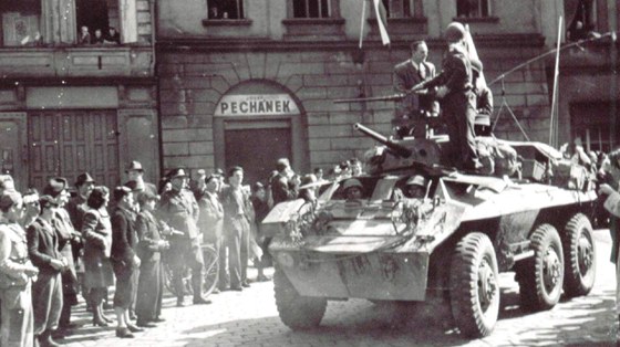 Američané v Hradci Králové 8. května 1945