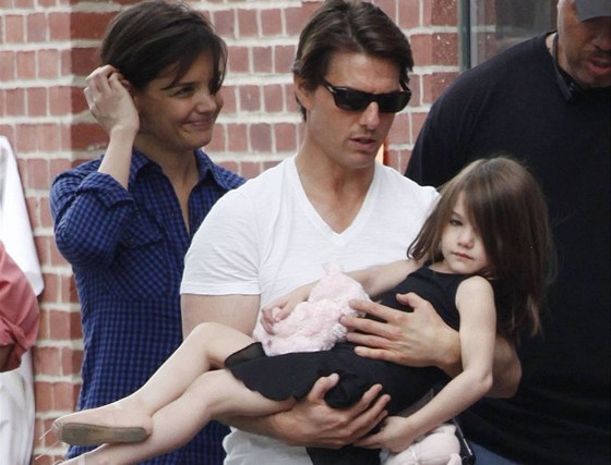 Tom Cruise a Katie Holmesová s dcerou Suri