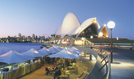 Slavná budova opery v Sydney. Ilustraní foto