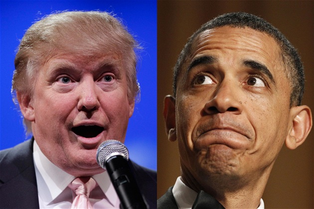 Donald Trump a Barack Obama