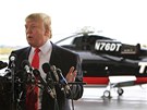 Donald Trump ped svou helikoptérou