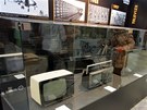 Televizory na výstav historických elektrospotebi v Chebu.