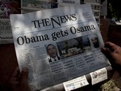 O smrti Usámy bin Ládina psaly všechny noviny na světě. Na snímku pákistánský deník (3. května 2011)
