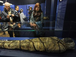 Z výstavy Egyptské mumie v pražském Náprstkově muzeu
