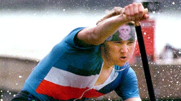 Kanoista Martin Doktor p�i olympijském závodu na 1000 metr� na jeze�e Lanier nedaleko americké Atlanty.