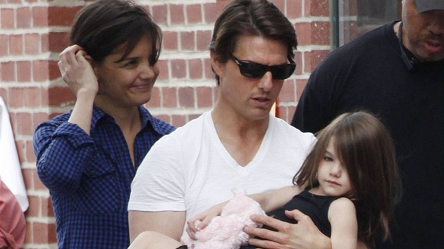 Tom Cruise a Katie Holmesová s dcerou Suri