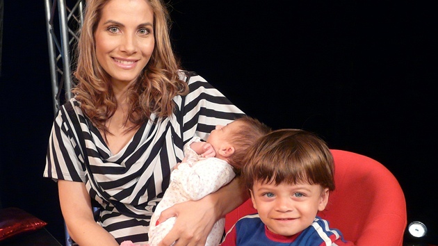 Eva Decastelo s dcerou Zuzankou a synem Michalem