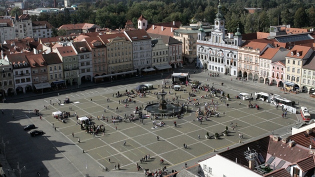 Námstí v eských Budjovicích. 