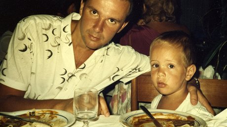 Ondej Soukup se synem Frantikem v Jugoslvii (1985)