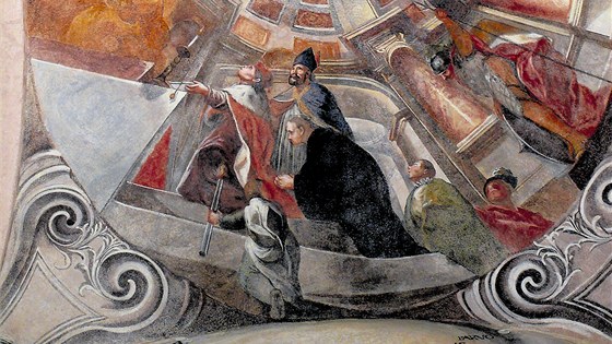 V Sázavském klášteře už byly odkryty dvě fresky, na třetí začne restaurátor Pet...