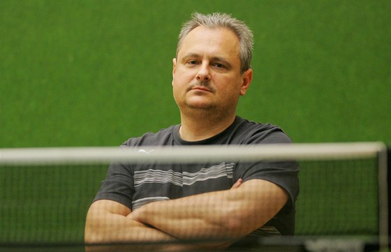 Michal Lebeda, trenér stolních tenist Sokola Hradec Králové.